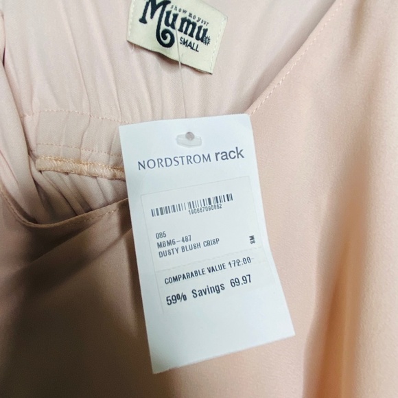 SHOW ME YOUR MUMU Caitlin Ruffle Maxi Dusty Blush Crisp Pink Bridesmaid Dress Sm - Picture 8 of 11